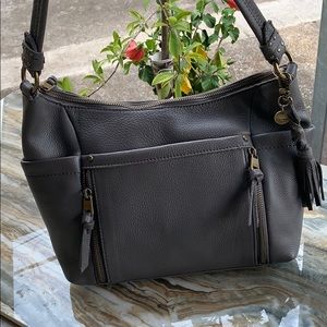 Sak Roots | Grey Shoulder Purse